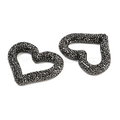 Handgefertigte Strass-Verbindungsringe aus Polymerclay&nbsp;CLAY-H009-04B
