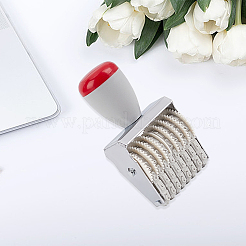 Einstellbarer Datums-Zahlenstempel aus Kunststoff&nbsp;AJEW-WH0248-567