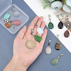 12 шт. 12-х цветные подвесные украшения из драгоценных камней&nbsp;FIND-PH0004-39