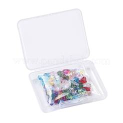 72 шт. 12 цвета прозрачные стеклянные бусины из камня&nbsp;GLAA-ZZ0001-02