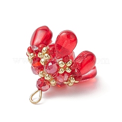 Подвески из стекла и бисера&nbsp;PALLOY-MZ00648-03