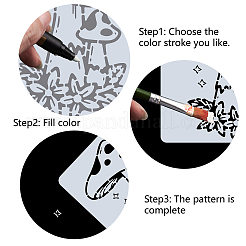 Шаблоны трафаретов для рисования на пластике домашних животных&nbsp;DIY-WH0244-175