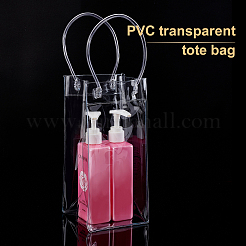 Transparente PVC-Plastiktüte zum Valentinstag mit Griff&nbsp;ABAG-BC0001-20