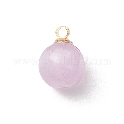 Круглые подвески из окрашенного натурального селенита&nbsp;PALLOY-JF04843