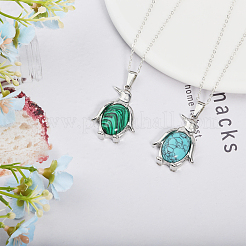 10 pièces 10 styles pendentifs en pierres précieuses mixtes naturelles et synthétiques&nbsp;G-GL0001-06