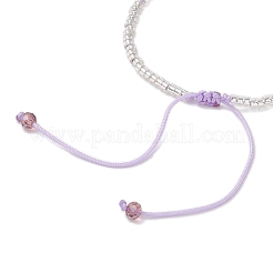 Bracelets tressés en perles de rocaille en verre&nbsp;BJEW-MZ00176-01