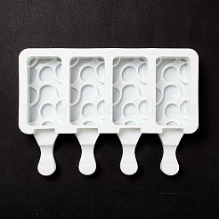 Moldes de silicona para helados rectangulares diy de grado alimenticio&nbsp;DIY-D062-08B