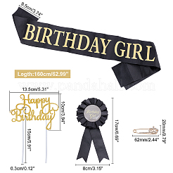 Ensembles de bandoulière couronne d'anniversaire&nbsp;AJEW-WH0162-94