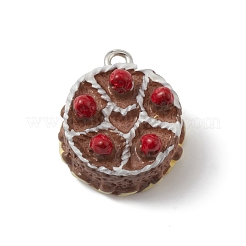 Подвески из смолы с имитацией клубничного торта&nbsp;RESI-TAC0015-08B