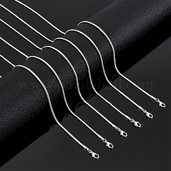 Латунь круглый змея цепи ожерелье материалы&nbsp;NJEW-PH0001-19