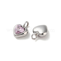 Anhänger aus 304 Edelstahl mit Mikropflaster und Zirkonia&nbsp;STAS-L022-396A-P