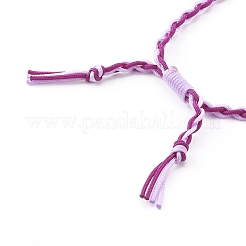 Bracciali di perline intrecciati con fili di nylon regolabili&nbsp;BJEW-JB06058-05