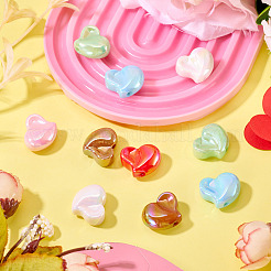 10шт УФ-покрытие непрозрачные акриловые бусины&nbsp;OACR-TA0004-07