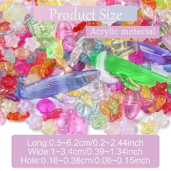 Браслеты из прозрачных акриловых бусин с морским животным своими руками наборы для изготовления украшений&nbsp;DIY-YW0010-61