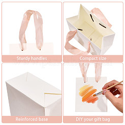 30 Stück Geschenktüte aus Papier mit rosa Schleife&nbsp;ABAG-GL0001-12
