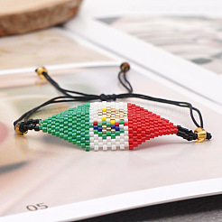 Браслеты из стеклянных бусин&nbsp;QZ1731