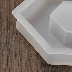 Stampi in silicone per sabbie mobili fai da te cuore pixel&nbsp;LS-AJEW-U013-03H
