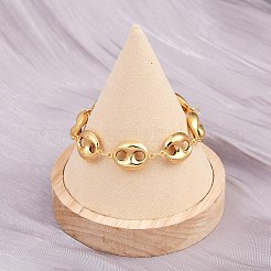 Браслеты-цепочки из нержавеющей стали 304 с кофейными зернами&nbsp;X-BJEW-D359-14B-G