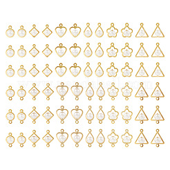 72 шт. 12 стиля подвески/шармы-соединители из искусственного жемчуга из АБС-пластика&nbsp;FIND-TA0003-16