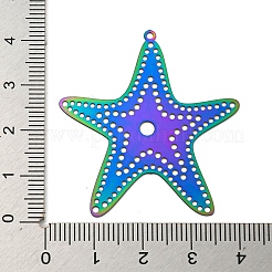 Pendentifs en métal gravé avec placage ionique (IP) 201 en acier inoxydable&nbsp;STAS-G328-02A-RC