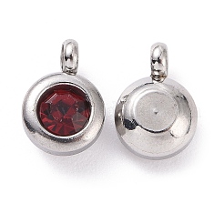 Модные оригинальные цветные подвески из нержавеющей стали марки А со стразами&nbsp;RB-M030-06F