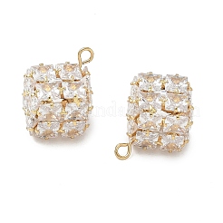 Pendentifs en laiton zircon cubique transparent&nbsp;CU-CBAD360-10G