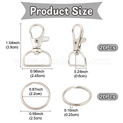 20 шт. Поворотные застежки из сплава&nbsp;FIND-YW0007-78