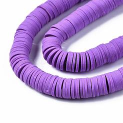 Плоские круглые бусины из глины ручной работы полимерные&nbsp;CLAY-R067-12mm-01