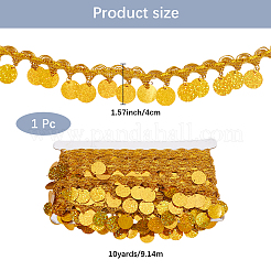 Ruban de bordure en dentelle à franges en polyester&nbsp;OCOR-WH20006-26A
