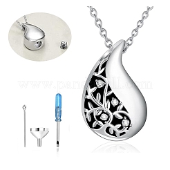 304 нержавеющая сталь кремационный ящик мемориальный кулон для животных кабель цепочка ожерелье&nbsp;PW-WGD4062-01