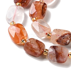 Натуральный красный гематоидный кварц / нити из железистого кварца G-H061-A03-01