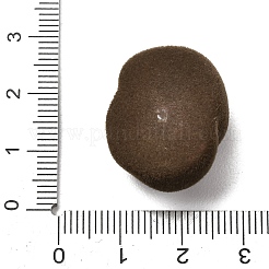 Cabochons en résine opaque floquée&nbsp;RESI-K033-07A