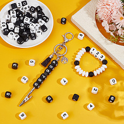 80 cube de 20 styles avec perles en silicone numérotées&nbsp;SIL-PA0001-22