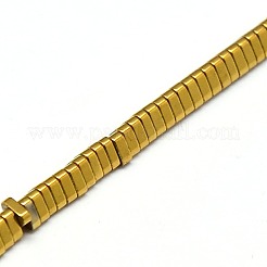 Electroplate non magnetici ematite sintetico fili di perline&nbsp;G-I093-M