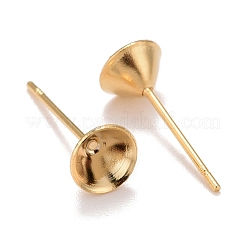 Серьги-гвоздики из нержавеющей стали 304&nbsp;STAS-L238-082E-G