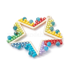 Кулон из стекла и апатита&nbsp;PALLOY-MZ00238