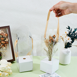 12 Set transparente Aufbewahrungsboxen aus Kunststoff und Papier für Blumen&nbsp;CON-BC0008-10B