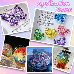 4 цвет бумаги для оригами «Счастливая звезда»&nbsp;DIY-SC0027-23