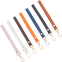 7шт 7 цвета ПУ кожаный ремешок для ключей&nbsp;KEYC-CL0001-28
