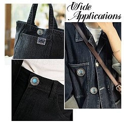 14 стильная плоская круглая заклепка для монет из сплава&nbsp;FIND-CJ0004-58