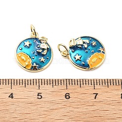 Латунь эмаль подвески&nbsp;KK-L237-030G-01