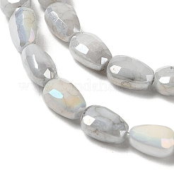 Стеклянные бусины с гальваническим покрытием &nbsp;GLAA-D013-05