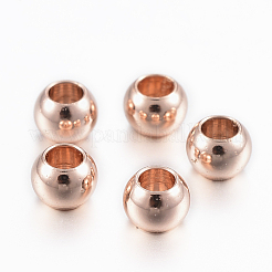 Placcatura ionica (ip) perle in acciaio inossidabile 304&nbsp;STAS-H394-02RG