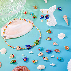 18шт 6 цвета бусины лэмпворк ручной работы&nbsp;LAMP-TA0002-12