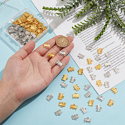 120 шт. 2-цветные литые компоненты люстры соединения&nbsp;FIND-GO0003-32A