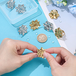 DIY-Kits zur Herstellung von Manschettenringen mit Blumen&nbsp;DIY-UN0008-08