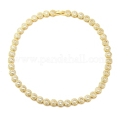 Messing-Pavé-Halsketten mit flachen&nbsp;NJEW-A044-01G