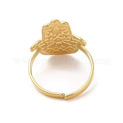 Кольца-манжеты из нержавеющей стали 304 с ионным покрытием (IP)&nbsp;RJEW-L107-010G