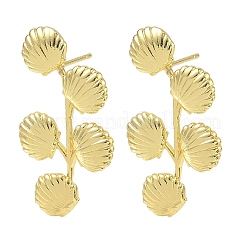 Boucles d'oreilles en laiton pour femmes&nbsp;EJEW-A167-02C-G
