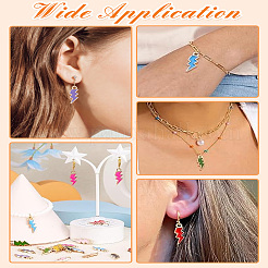 50шт 10 цвета сплава эмалевые подвески&nbsp;ENAM-LP0001-04